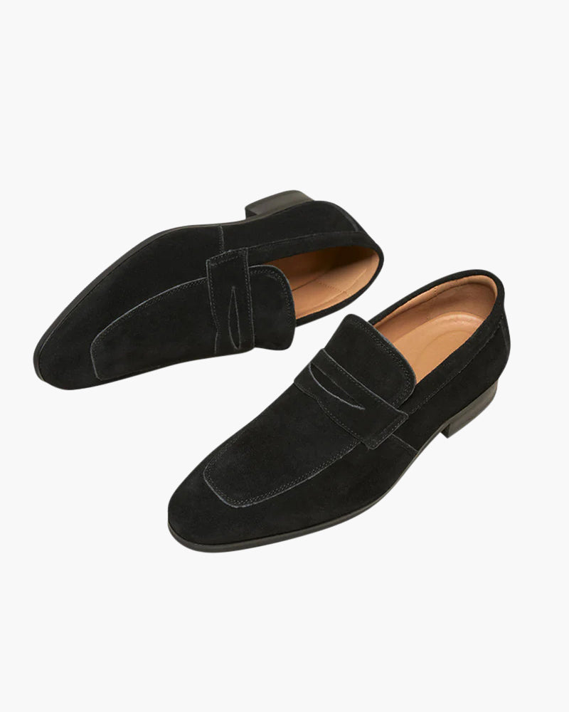 Uranos Wildleder-Loafer mit Münzdetail