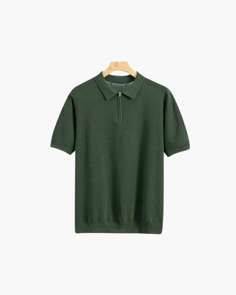 Marbella Poloshirt mit Reißverschluss