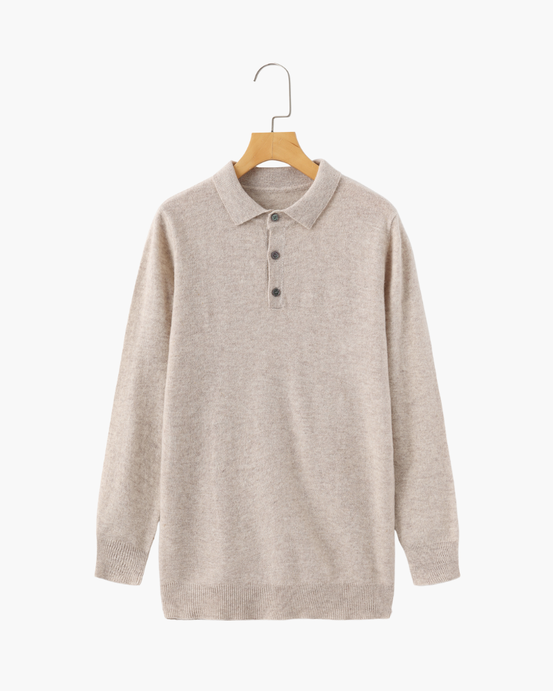 100% Cashmere Polo Shirt