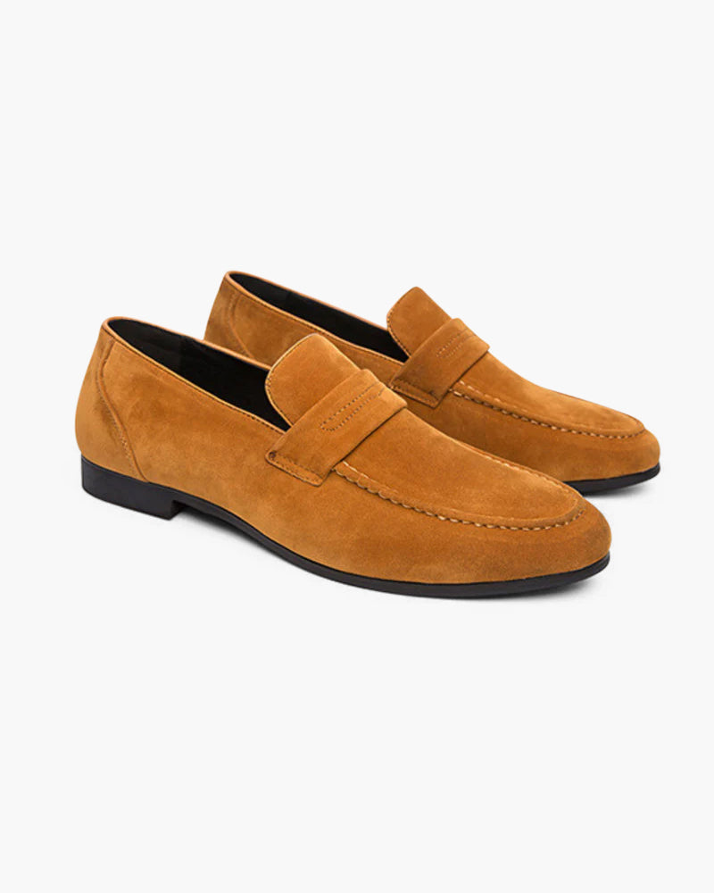 Uranos Wildleder-Loafer mit Münzdetail