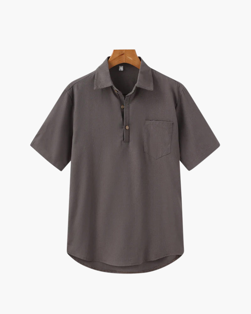 Casablanca Leinen-Poloshirt