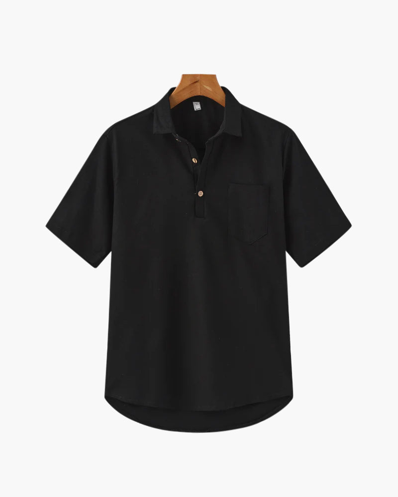 Casablanca Leinen-Poloshirt