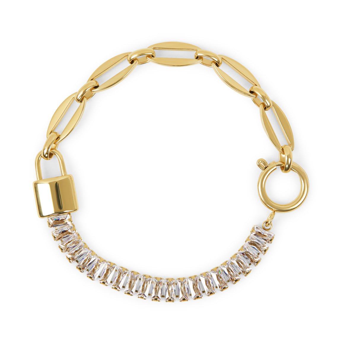 Pulseira Lock Riviera Baguete  - Uranos 